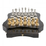 Exclusive chess set "Fiorito large" 600140073 (zamak alloy, gold/silver plated, board with drawer) - photo 2