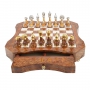 Exclusive chess set "Fiorito large" 600140099 (zamak alloy/beech, board with drawer) - photo 2