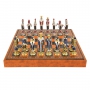 Exclusive chess set "Florentine Renaissance" 600140117 (zamak alloy, colored enamels, leatherette board) - photo 2