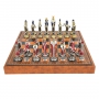 Exclusive chess set "Florentine Renaissance" 600140117 (zamak alloy, colored enamels, leatherette board) - photo 3