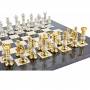 Эксклюзивные шахматы "French classic medium" 600140013 (цвет белый антик, серая доска) - фото 2