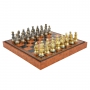 Эксклюзивные шахматы "Средневековые" 600140135 ( золото/серебро, доска из искусственной кожи) - фото 2
