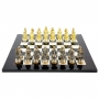 Эксклюзивные шахматы "Средневековые" 600140028 (золото/серебро, черная доска) - фото 2
