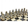 Exclusive chess set "Medieval" 600140028 (gold/silver plated, black board) - photo 4
