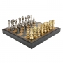 Эксклюзивные шахматы "Oriental Extra" 600140138 (латунь, доска из искусственной кожи) - фото 2