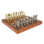 Эксклюзивные шахматы "Oriental Extra" 600140139 (латунь, доска из искусственной кожи) - фото 2