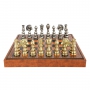 Эксклюзивные шахматы "Oriental Extra" 600140139 (латунь, доска из искусственной кожи) - фото 3