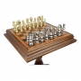 Эксклюзивные шахматы "Oriental Extra" 600140258 (латунь, шахматный стол) - фото 2