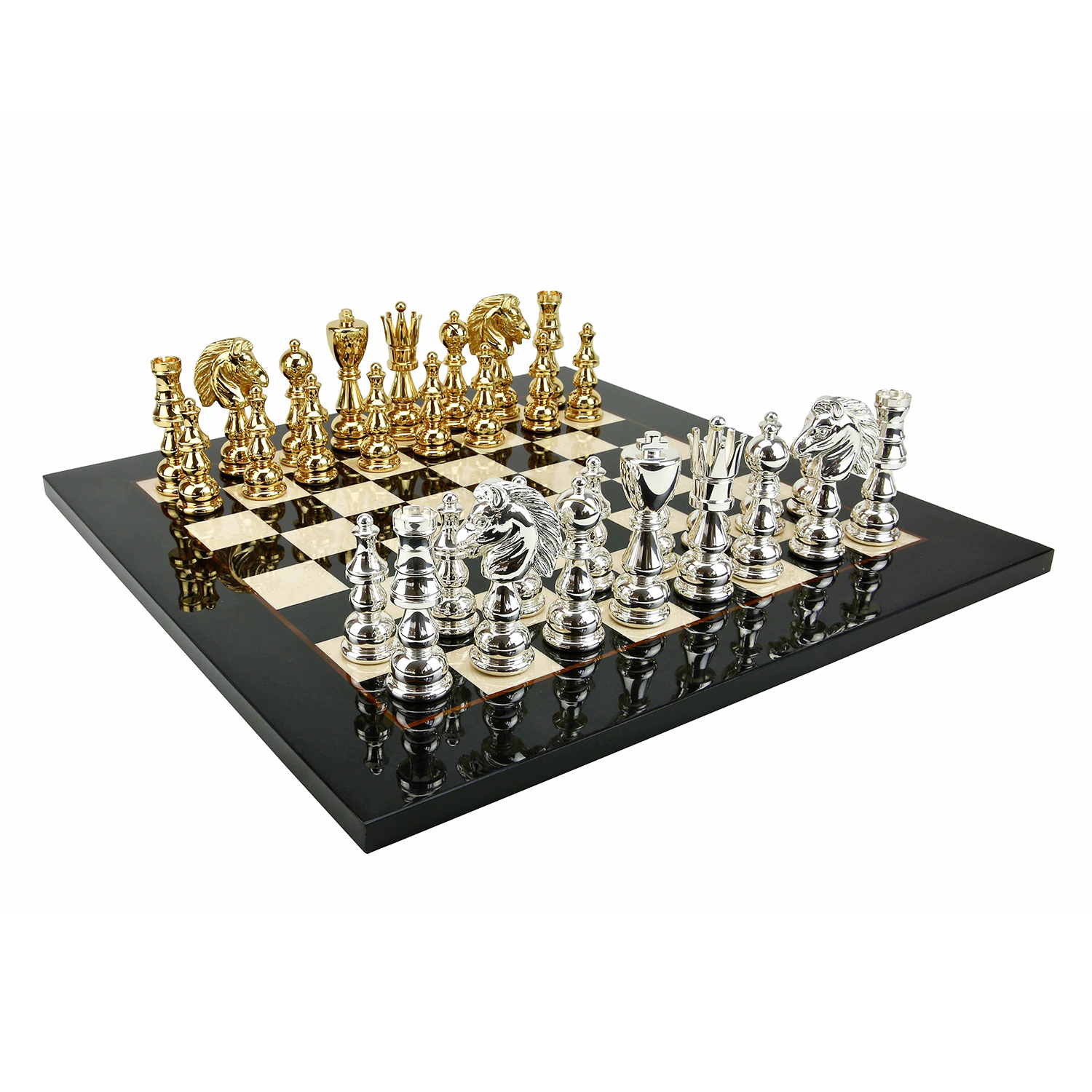 Luxury handmade chess set Genghis Khan vs Muscovites 600140002