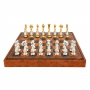 Эксклюзивные шахматы "Oriental large" 600140142 (цвет белый антик, доска из искусственной кожи) - фото 2