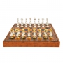 Эксклюзивные шахматы "Oriental large" 600140142 (цвет белый антик, доска из искусственной кожи) - фото 3