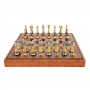 Эксклюзивные шахматы "Oriental large" 600140143 (латунь/бук, доска из искусственной кожи) - фото 2