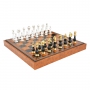 Эксклюзивные шахматы "Oriental large" 600140144 (черно-белые, доска из искусственной кожи) - фото 2