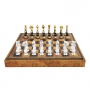 Эксклюзивные шахматы "Oriental large" 600140156 (черно-белые, доска из искусственной кожи) - фото 2
