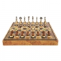 Эксклюзивные шахматы "Oriental large" 600140163 (латунь/бук, доска из искусственной кожи) - фото 2