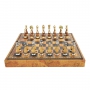Эксклюзивные шахматы "Oriental large" 600140163 (латунь/бук, доска из искусственной кожи) - фото 3