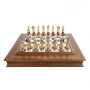 Exclusive chess set "Oriental large" 600140166 (brass/beech, marble chessboard) - photo 3