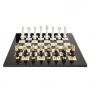 Exclusive chess set "Oriental large" 600140118 (black/white color, gold/silver plated, black board) - photo 3