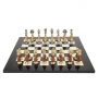 Exclusive chess set "Oriental large" 600140122 (brass/beech, black board) - photo 3