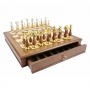 Exclusive chess set "Oriental large" 600140024 (brass/beech, board with drawer) - photo 2