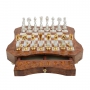 Exclusive chess set "Oriental large" 600140065 (antique white color, board with drawer) - photo 2