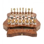 Эксклюзивные шахматы "Oriental large" 600140066 (латунь/бук, доска c кассетой)  - фото 2