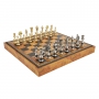 Exclusive chess set "Oriental large" 600140152 (solid brass, leatherette board) - photo 2