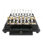 Exclusive chess set "Oriental large" 600140234 (brass/beech, marble board with drawer) - photo 3