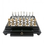 Exclusive chess set "Oriental large" 600140235 (brass/beech, marble board with drawer) - photo 3