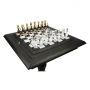 Эксклюзивные шахматы "Oriental large" 600140241 (черно-белые, шахматный стол) - фото 2