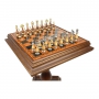 Эксклюзивные шахматы "Oriental large" 600140260 (латунь/бук, шахматный стол) - фото 2