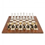 Exclusive chess set "Oriental large" 600140110 (black/white color, gold/silver plated, elm root board) - photo 3