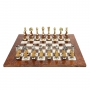 Exclusive chess set "Oriental large" 600140114 (brass/beech, elm root board) - photo 2