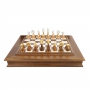 Exclusive chess set "Persian large" 600140169 (brass/beech, marble chessboard) - photo 3