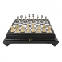 Эксклюзивные шахматы "Persian large" 600140232  (латунь, мраморная доска c кассетой)  - фото 2