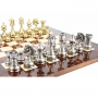 Exclusive chess set "Persian large" 600140011 (brass, elm root board) - photo 3