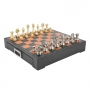 Эксклюзивные шахматы "Persian large" 600140214 (латунь, доска из натуральной кожи)  - фото 2
