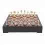 Эксклюзивные шахматы "Persian large" 600140214 (латунь, доска из натуральной кожи)  - фото 4