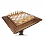 Эксклюзивные шахматы "Persian large" 600140250 (золото/серебро, шахматный стол) - фото 2