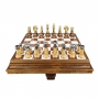 Exclusive chess set "Staunton Extra" 600140251 (brass/beech, chess table) - photo 3