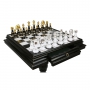 Exclusive chess set "Staunton Extra" 600140256 (black/white, chess table) - photo 2