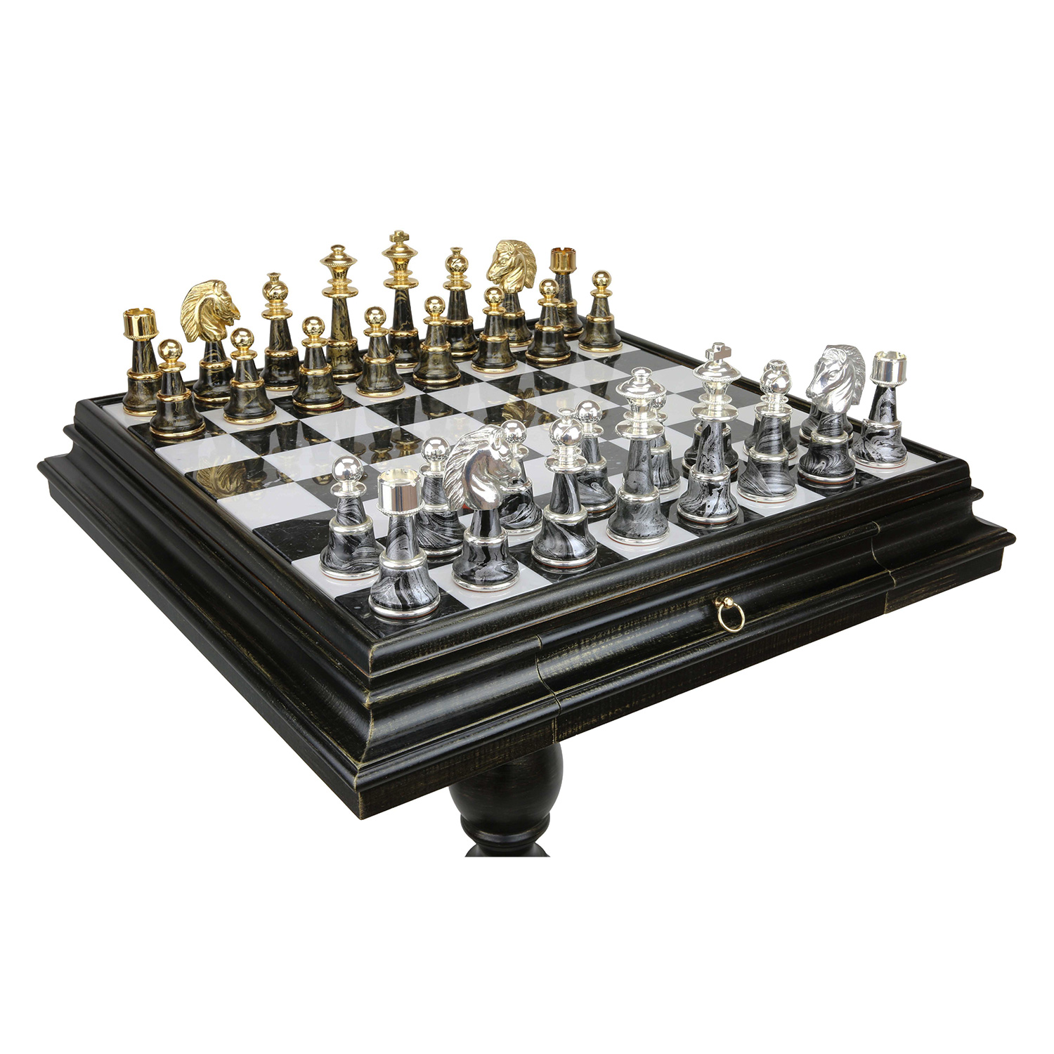 Luxury chess set Samurai 600140236 (bronze, gold/silver)