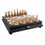 Эксклюзивные шахматы "Staunton Extra" 600140040 (латунь/бук, серебро/золото) - фото 2