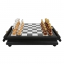 Эксклюзивные шахматы "Staunton Extra" 600140040 (латунь/бук, серебро/золото) - фото 4