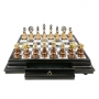 Exclusive chess set "Staunton Extra" 600140055 (brass/beech, marble top board) - photo 3