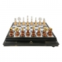 Exclusive chess set "Staunton Extra" 600140056 (gold/silver plated, marble top board) - photo 2