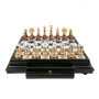 Exclusive chess set "Staunton Extra" 600140056 (gold/silver plated, marble top board) - photo 3
