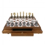 Эксклюзивные шахматы "Staunton Extra" 600140059 (цвет "фантазия", мраморная доска) - фото 3