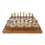 Эксклюзивные шахматы "Staunton Extra" 600140060 (латунь/бук, мраморная доска) - фото 2