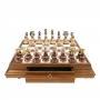 Exclusive chess set "Staunton Extra" 600140060 (brass/beech, marble top board) - photo 3